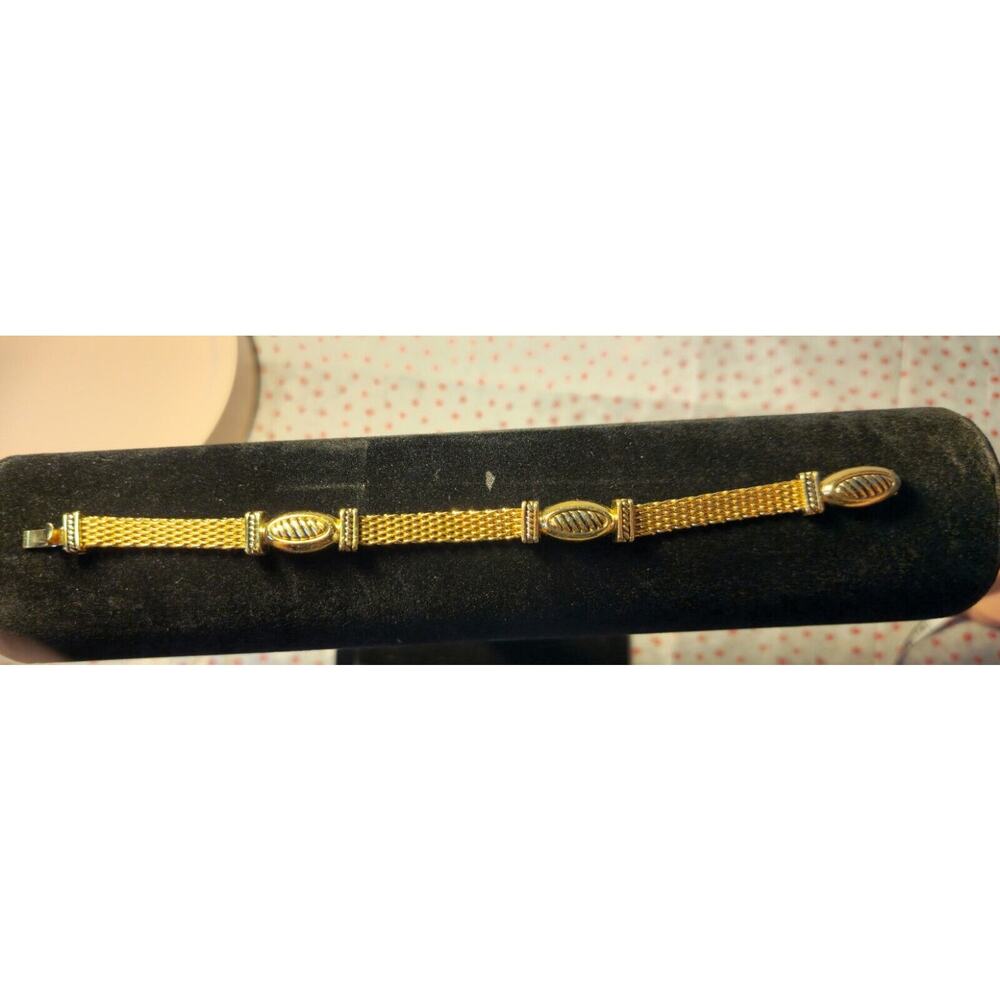 vintage liz claiborne bracelet gold Mesh Chain
